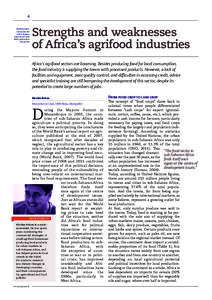 6  Development initiatives for sub-Saharan agriculture and
