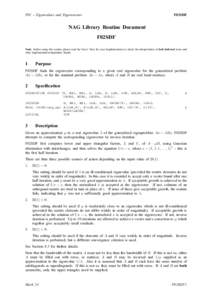F02 – Eigenvalues and Eigenvectors  F02SDF NAG Library Routine Document F02SDF