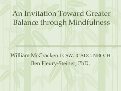 Mindfulness-Based Stress Reduction and Relapse Prevention Techniques