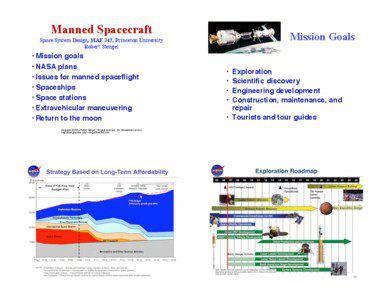 Manned Spacecraft  Mission Goals