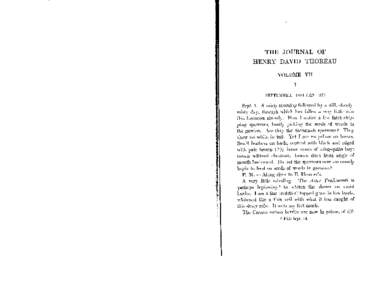 THE JOURNAL OF HENRY DAVID THOREAU VOLUME VII SEPTEMBER, 1854 (ET . 37)