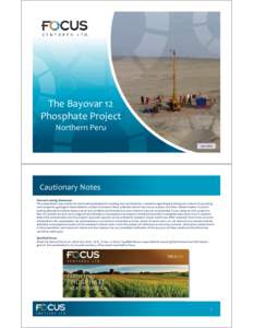 The Bayovar Bayovar[removed]The Phosphate Project Project