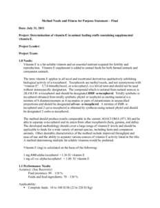 Microsoft Word - CFIA_ACIA[removed]vitamin e needs statement draft v2.DOC