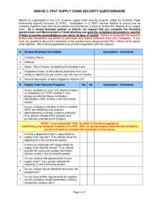 Microsoft Word - AbbVie C-TPAT Long Form Survey with MOU.docx