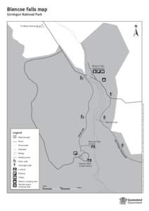 Blencoe Falls map, Girringun National Park