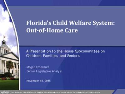 Continuum of Care in Florida’s Child Welfare System