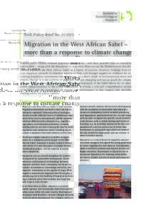 Demography / Population / Human migration / Sahel / Immigration / Bird migration / Senegal / Drought