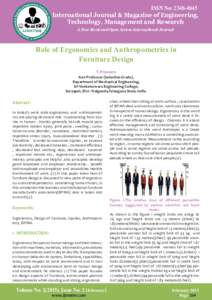 Ergonomics / Chair / Human factors and ergonomics / Anthropometry