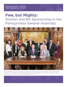 MAYFew, but Mighty: Women and Bill Sponsorship in the Pennsylvania General Assembly