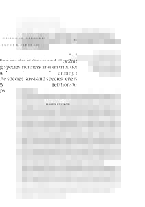 CHAPTER FIFTEEN  Scaling species richness and distribution: uniting the species–area and species–energy relationships DAVID STORCH