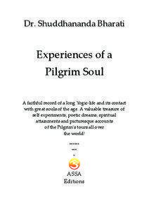 Experiences of a Pilgrim Soul