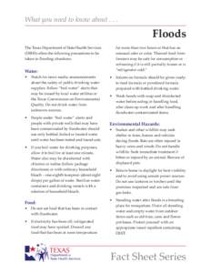 What you need to know aboutFloods for more than two hours or that has an unusual odor or color. Thawed food from freezers may be safe for consumption or