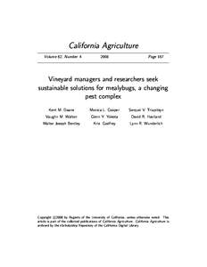 California Agriculture Volume 62, Number[removed]Page 167