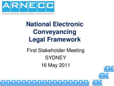 Legal Framework Presentation May 2011(ARNECC_Presentation)