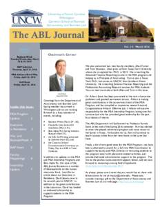 University of North Carolina Wilmington Cameron School of Business Accountancy and Business Law  The ABL Journal