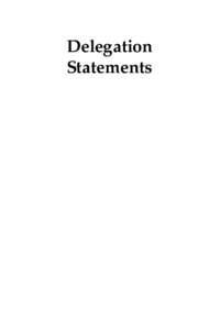 Delegation Statements AMERICAN JEWISH COMMITTEE Statement by