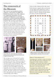 Columns, capitals and corbels  Learning more...