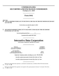 UNITED STATES SECURITIES AND EXCHANGE COMMISSION Washington, D.C[removed]Form 10-K