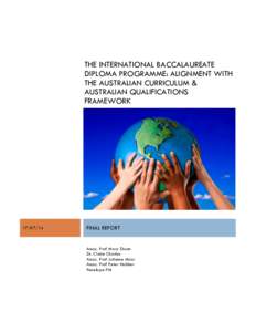 THE INTERNATIONAL BACCALAUREATE DIPLOMA PROGRAMME: ALIGNMENT WITH THE AUSTRALIAN CURRICULUM & AUSTRALIAN QUALIFICATIONS FRAMEWORK
