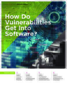 How Do Vulnerabilities Get Into Software