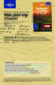 Malaysia, Singapore & Brunei  Plan your trip (Chapter)  Edition 12th Edition, May 2013