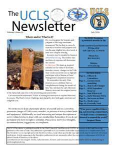 UCLS Newsletter The  Volume 4 Issue 14