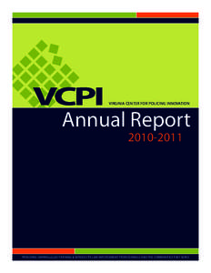 UPDATE VIRGINIA CENTER FOR POLICING INNOVATION Annual Report