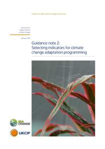 Guidance for M&E of climate change interventions  Dennis Bours Colleen McGinn & Patrick Pringle January 2014