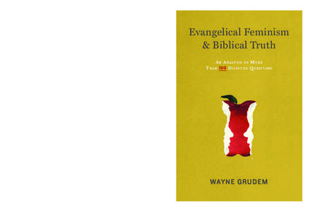 Bible scholar Wayne Grudem carefully draws on 27 years of biblical research as he responds to 118 arguments often levied against traditional gender roles. Grudem counters egalitarian and feminist critiques with