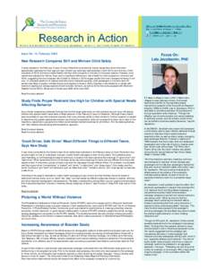 The Center for Injury Research and Prevention: CIRP Newsletter