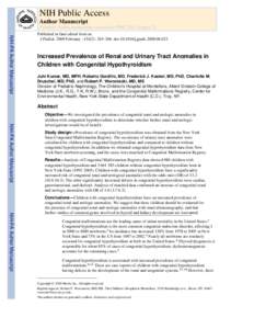 NIH Public Access Author Manuscript J Pediatr. Author manuscript; available in PMC 2013 August 22. NIH-PA Author Manuscript