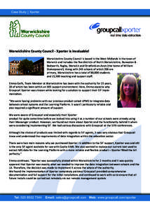 Case Study  Xporter Warwickshire County Council - Xporter is invaluable!