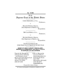 Draft Amicus for Obergefell v2