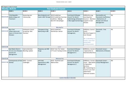 PROGRAM OVERVIEW[removed]WEBSITE  NB: Program is subject to change Monday[removed]