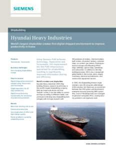 Hyundai Heavy Industries (Shipbuilding Division) case study