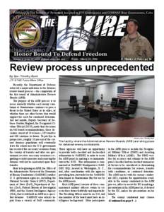 Volume 6, Issue 49 www.jtfgtmo.southcom. mil  Friday, March 10, [removed]Minutes of Fame, pg. 11