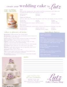create your your wedding cake checklist wedding cake by Style