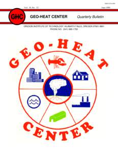 Geo-Heat Center Quarterly Bulletin Vol. 19, No. 2