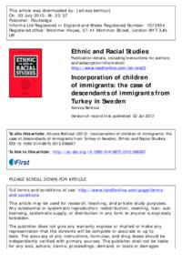 This article was downloaded by: [alireza behtoui] On: 03 July 2012, At: 22:37 Publisher: Routledge Informa Ltd Registered in England and Wales Registered Number: Registered office: Mortimer House, 37-41 Mortimer 