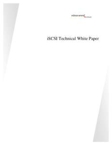 iSCSI Technical White Paper  White Paper iSCSI Technical White Paper