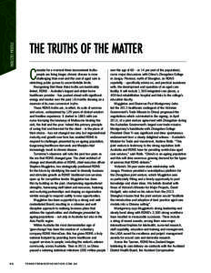 INDUSTRY PROFILE  THE TRUTHS OF THE MATTER C