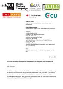 Joint letter to EU_GarmentFlagshipInitiative