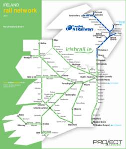 IRELAND  rail network Londonderry  2011