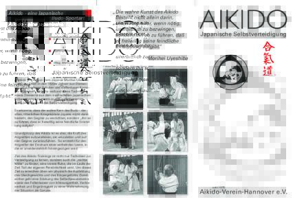 Aikido - eine japanische Budo-Sportart AI (Liebe, Harmonie) KI