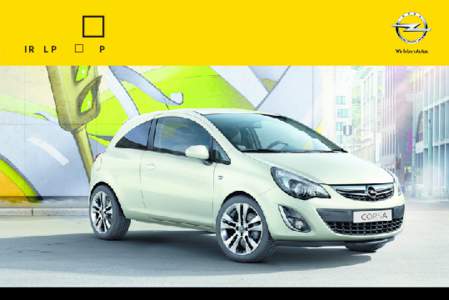 OPEL CORSA  Infotainment System Contents