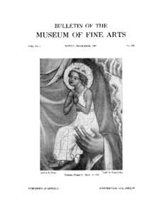 BULLETIN OF THE  MUSEUM OF FINE ARTS VOLUME L  Death of the Virgin