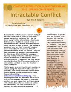 Protracted social conflict / Conflict management / Conflict / Dispute resolution / Conflict resolution