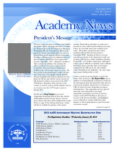 Academy News Newsletter - March/April 2012