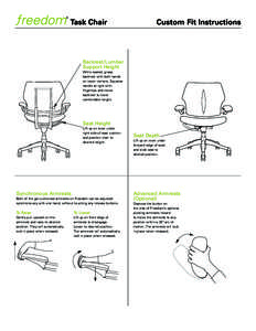 Task Chair  Custom Fit Instructions Backrest /Lumbar Support Height