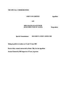 Greycon Ltd v HM Inspector of Taxes[removed]SPC00372